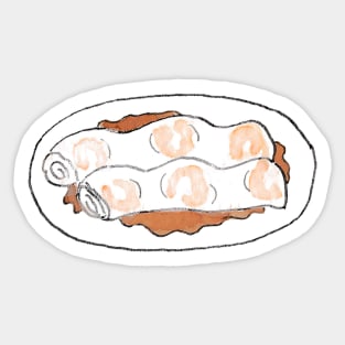 Shrimp Noodle Roll Sticker